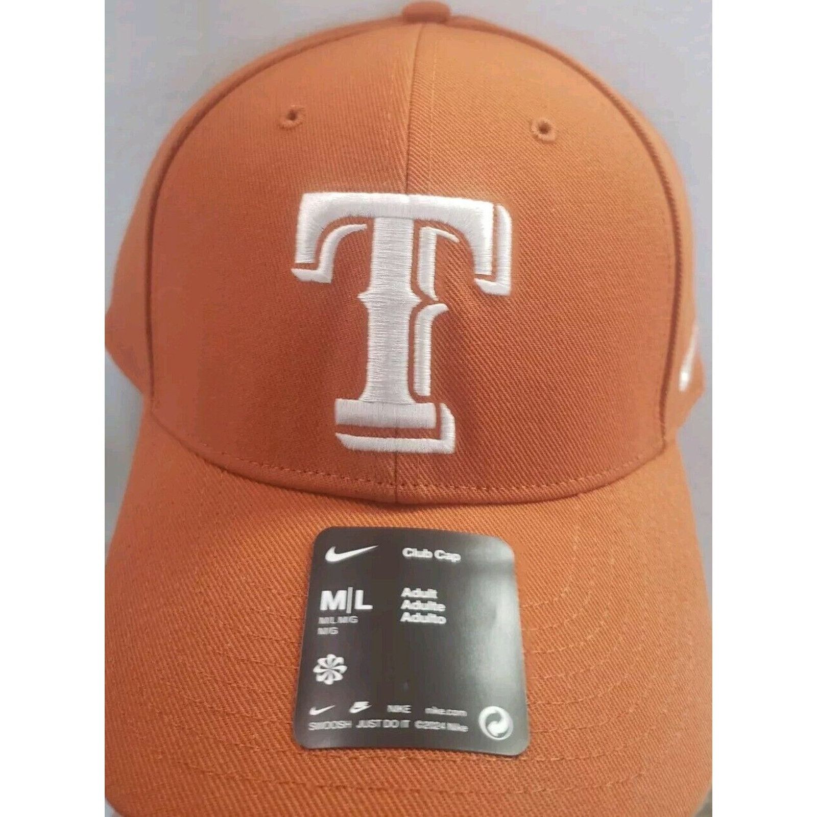Nike Texas Rangers Hat Club Cap Strapback M/L Orange Golf Nike Size ONE SIZE - 1 Thumbnail