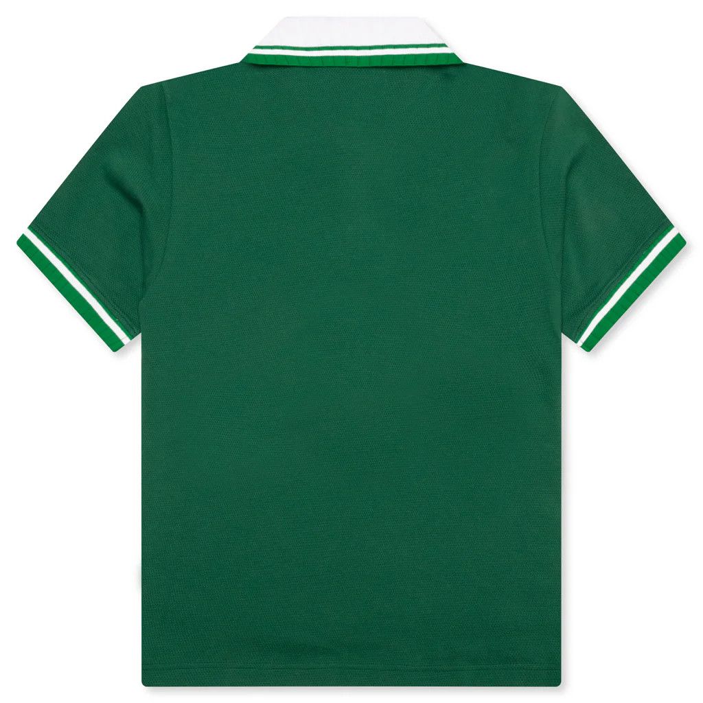 Casablanca o1mle0326 Textured Pique Polo Shirt in Evergreen Size US XXL / EU 58 / 5 - 2 Thumbnail