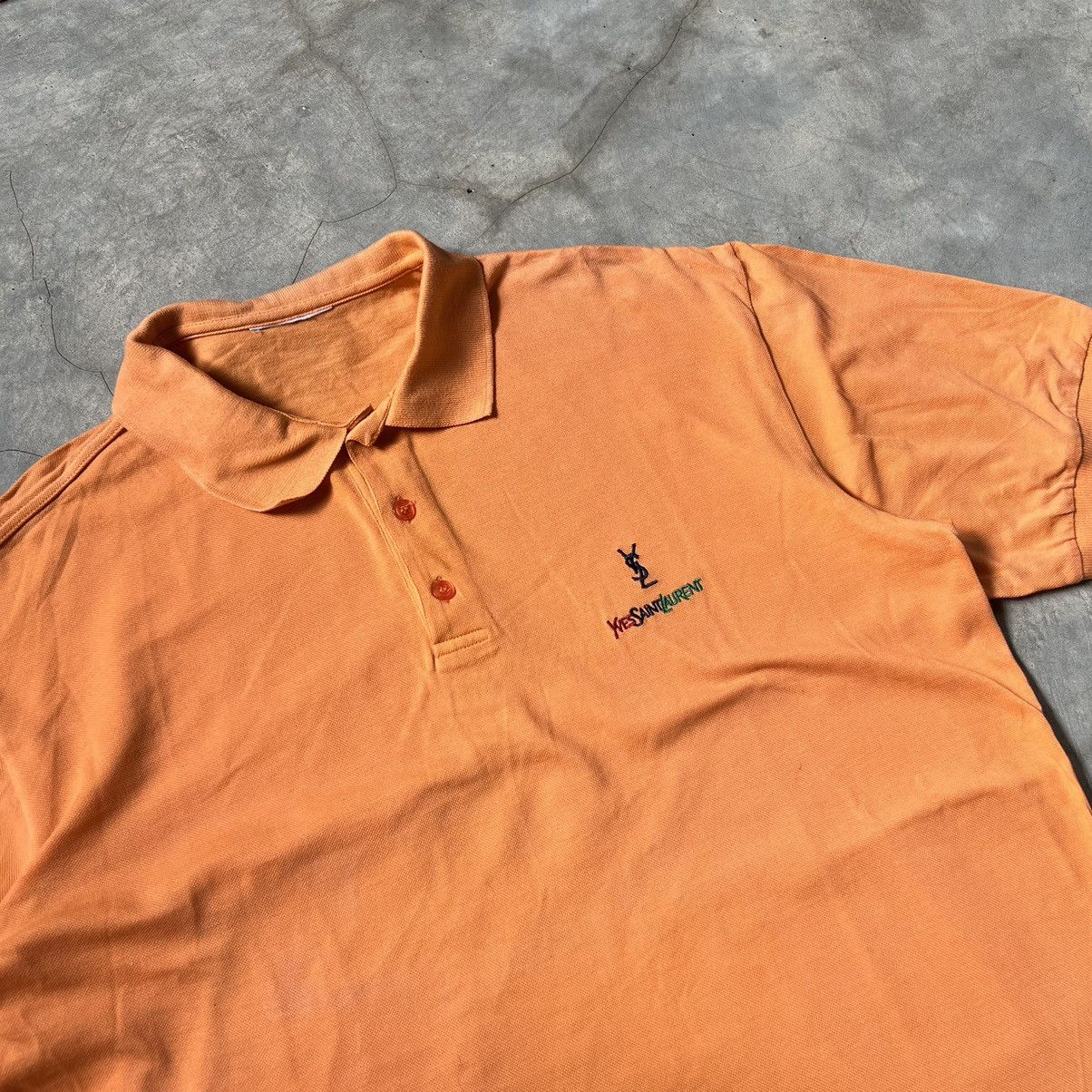 Yves Saint Laurent Vintage 90s Yves Saint Laurent embroidered Polo Shirt Size US L / EU 52-54 / 3 - 2 Thumbnail