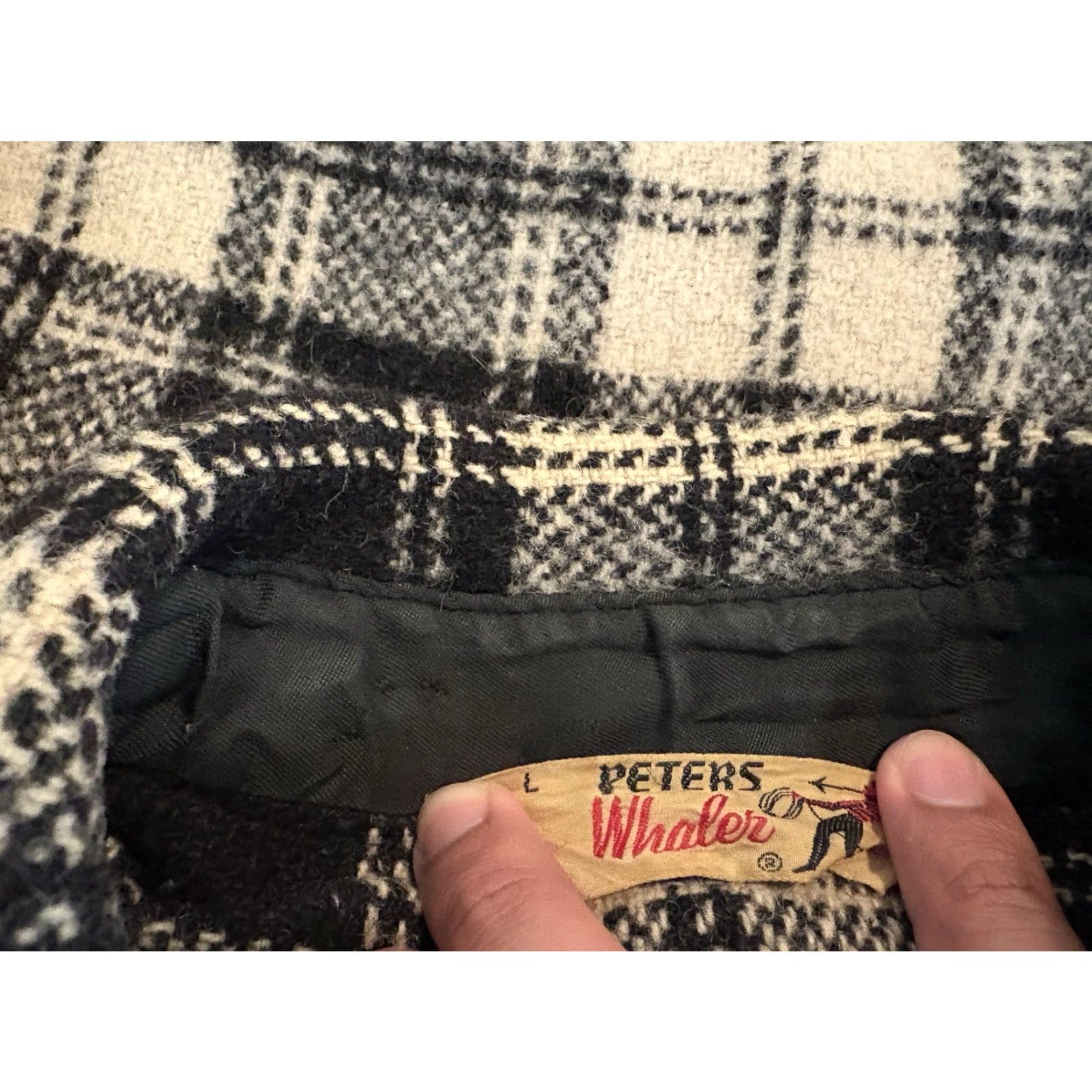 Vintage VINTAGE Peters Whaler Heavy Flannel Shirt Plaid Size Large Mens Size US L / EU 52-54 / 3 - 2 Thumbnail