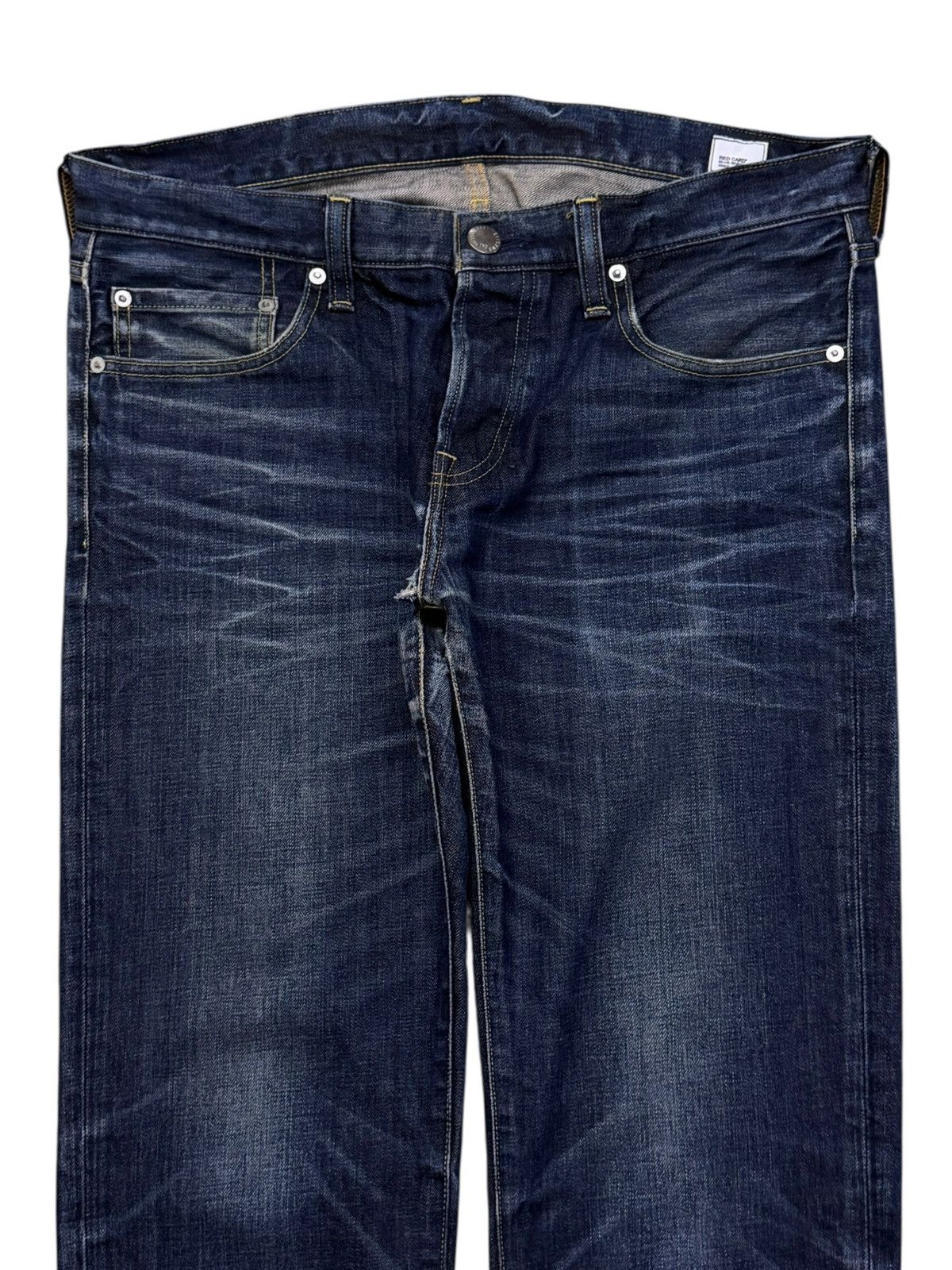 Blue Blue Japan Vintage Red Card Blue Work Denim Jeans Japan | W36 Size US 36 / EU 52 - 4 Thumbnail