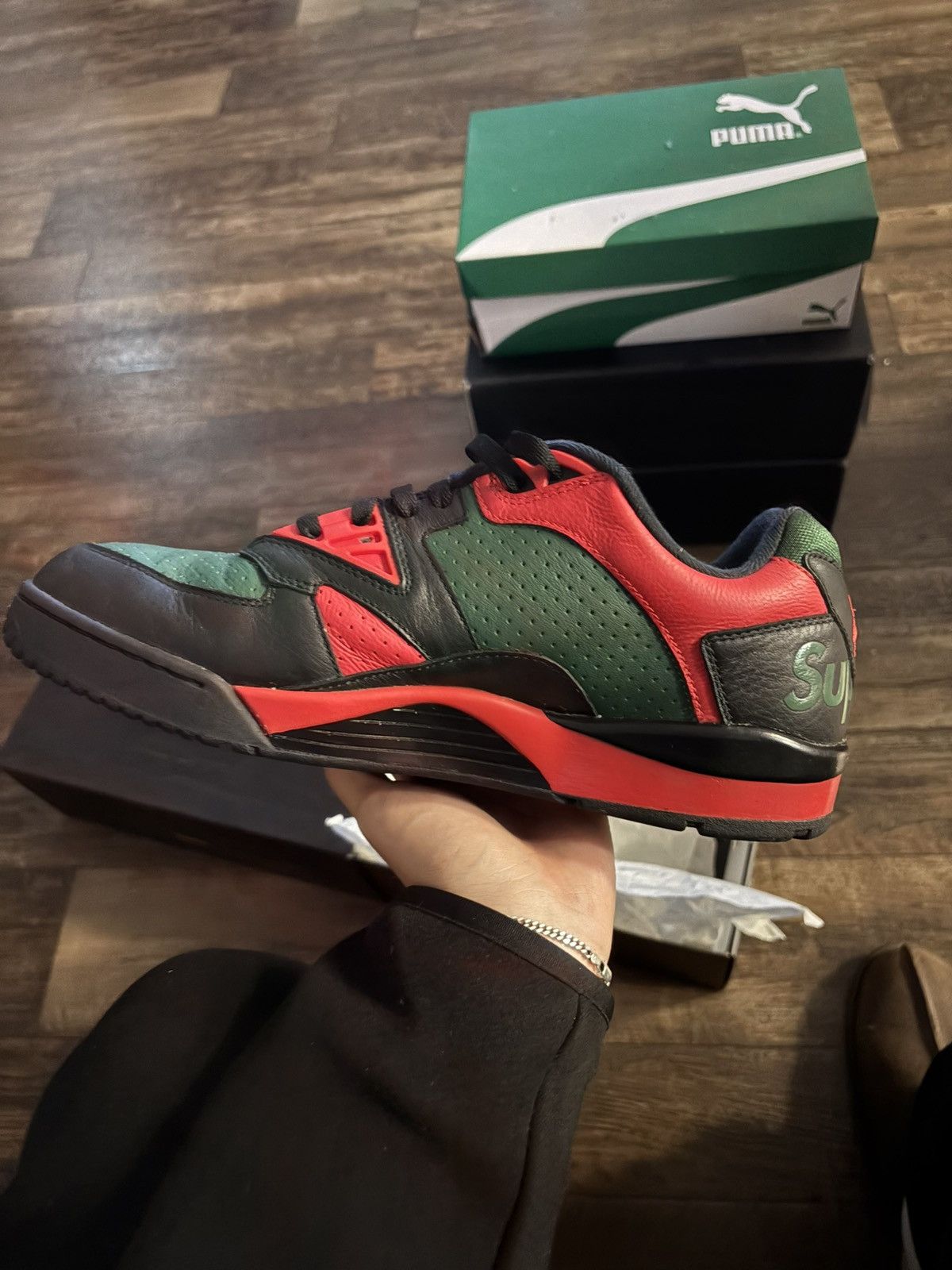 Nike Nike Supreme Air Cross Trainer 3 Low Black Gorge Green Size US 12 / EU 45 - 4 Thumbnail