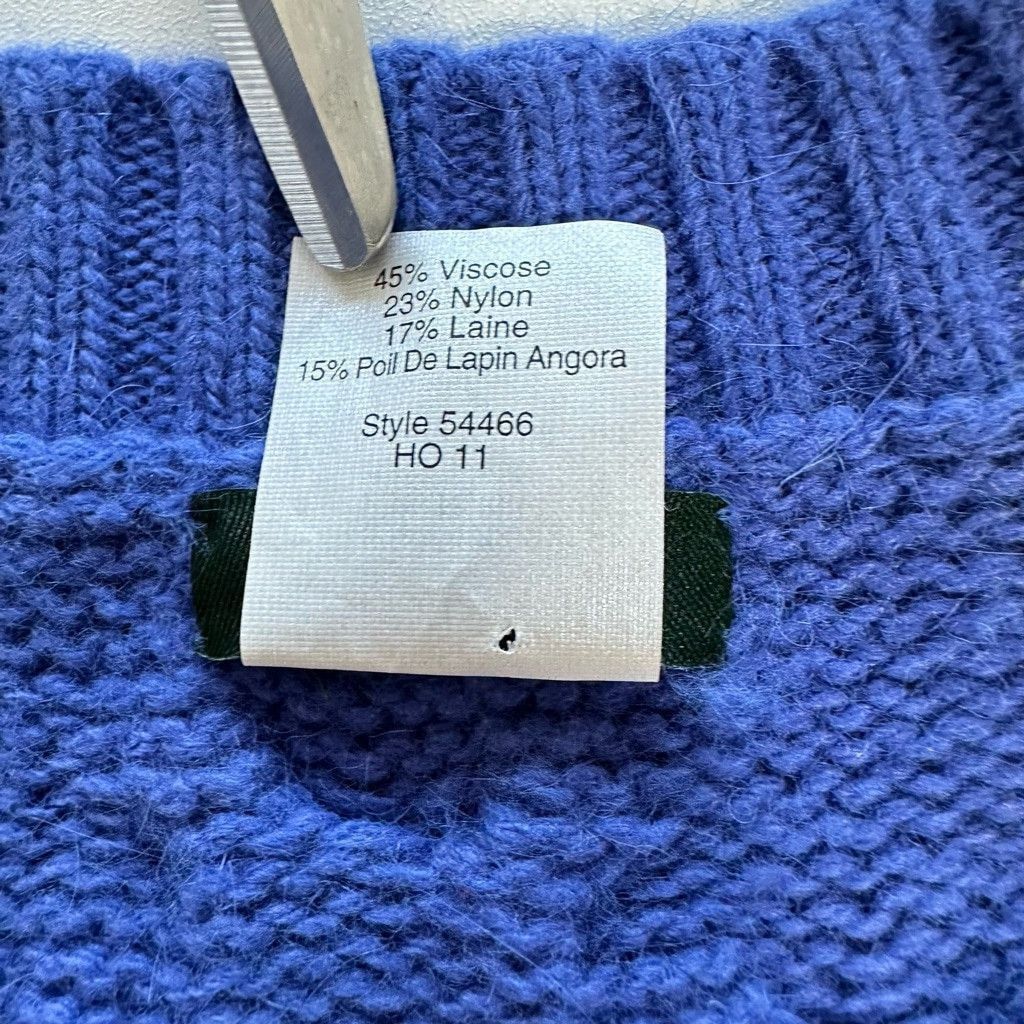 J.Crew J. Crew Cable Knit Wool Crewneck Pullover Sweater in Blue XL Size XL / US 12-14 / IT 48-50 - 11 Thumbnail