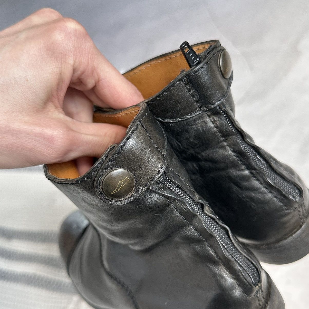 The Last Conspiracy RARE The Last Conspiracy Leather Ankle Boots Guidi Style Size US 7 / IT 37 - 8 Thumbnail