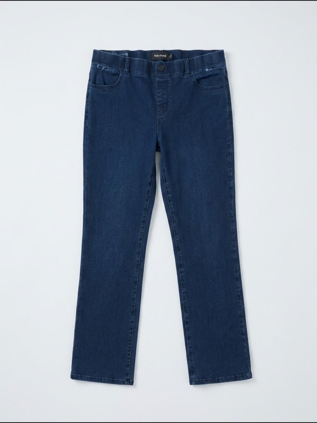 Betabrand Betabrand Women's Straight Leg Jeans - Dark Blue Size 36" / US 14 / IT 50 - 1 Thumbnail