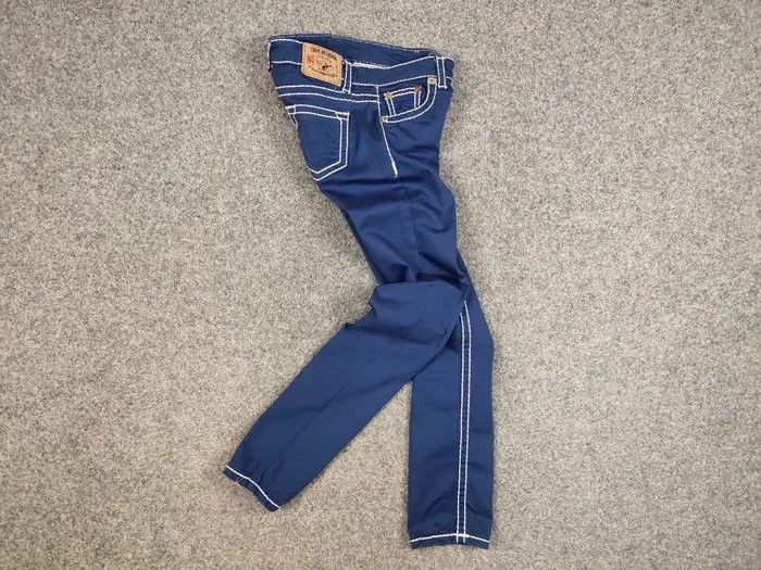True Religion True Religion Brooklyn Blue Denim Slim Jeans Made in USA Size 28" / US 6 / IT 42 - 9 Thumbnail