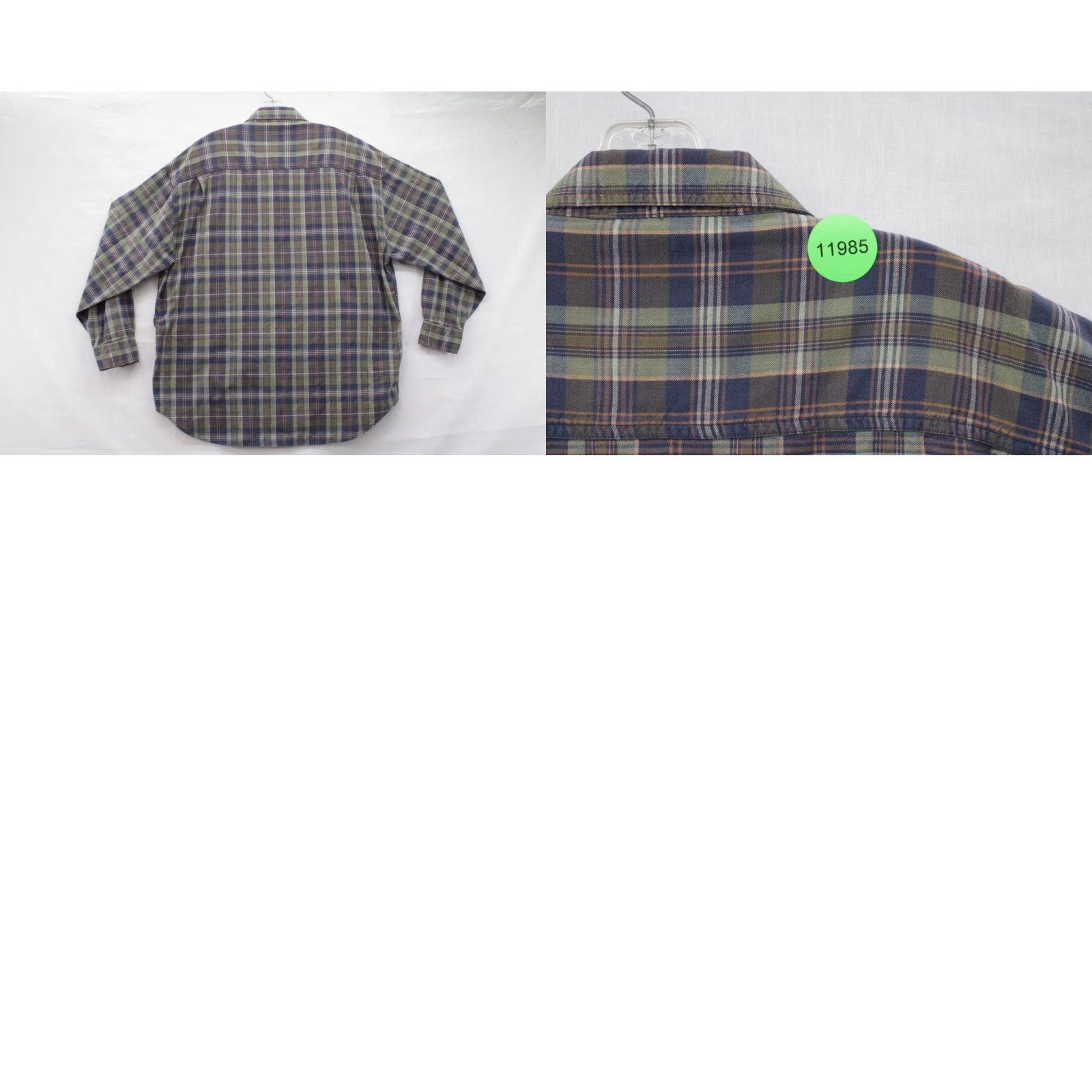Vintage Robert Stock Shirt Mens Large Long Sleeve Button-Down Green Plaid Preppy City Classic Retro Modern Shirt Size US L / EU 52-54 / 3 - 8 Thumbnail