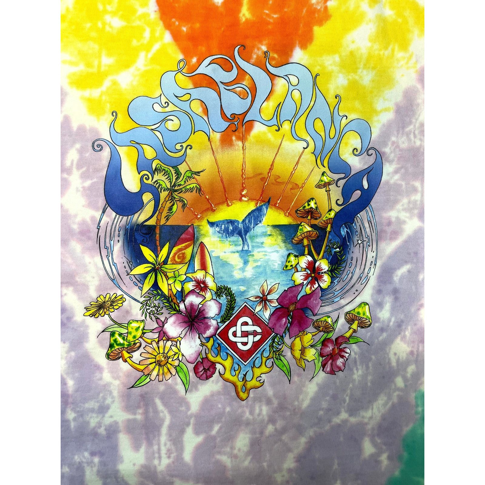 Casablanca Casablanca Surf Trip Tie Dye Multicolor Tee Size US XL / EU 56 / 4 - 3 Thumbnail