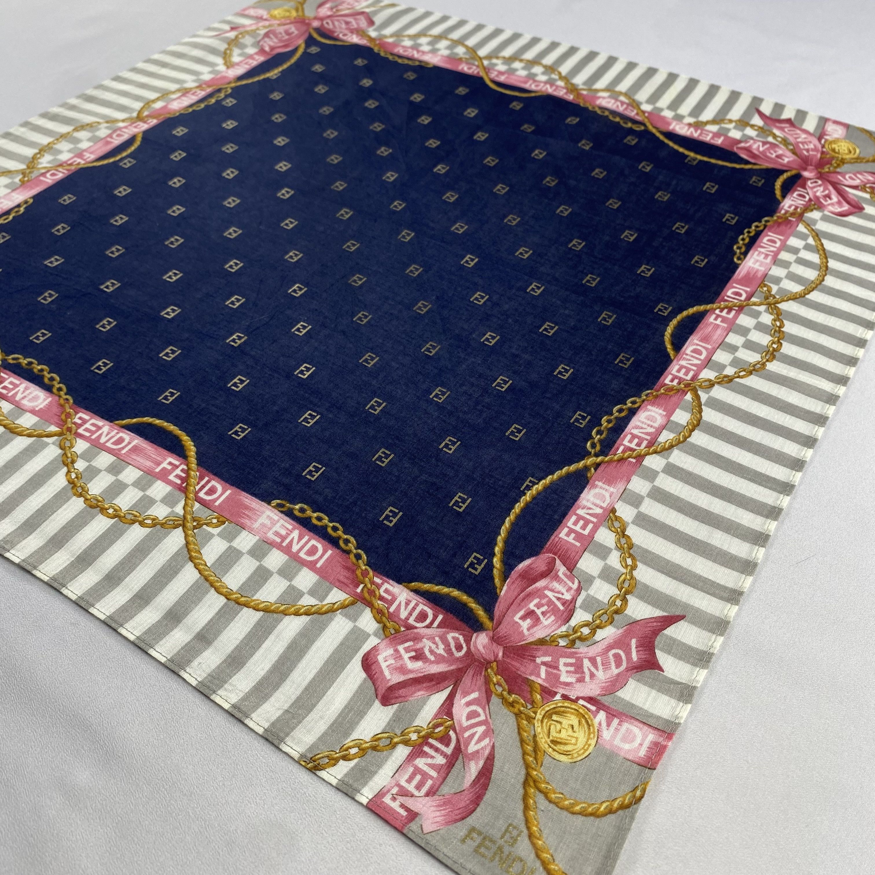Vintage Fendi Handkerchief / Neckerchief / Bandana-P1053 Size ONE SIZE - 2 Thumbnail