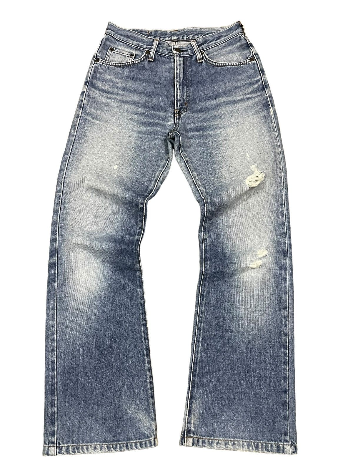 Edwin Vintage Edwin Extra Extreme Blue Fade Wash Bootcut Jeans Size US 29 - 5 Thumbnail