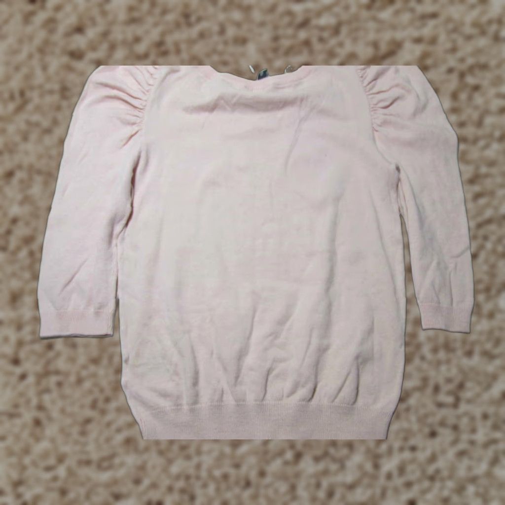 H&M H&M Womens Sweater Light Pink 3/4 Sleeve Round Neck Pullover NWT Size 6 Regular Long Sleeve Casual Pullover Size M / US 6-8 / IT 42-44 - 1 Thumbnail