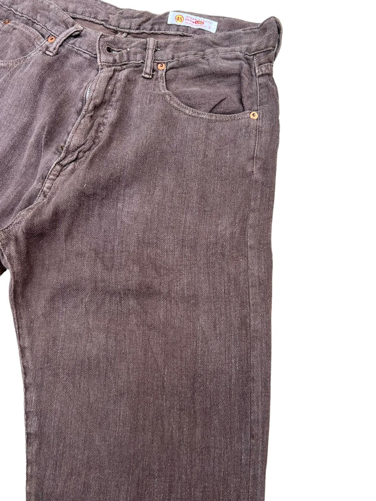 45rpm Vintage 45rpm Japan Brown Linen Jeans Size US 31 - 9 Thumbnail