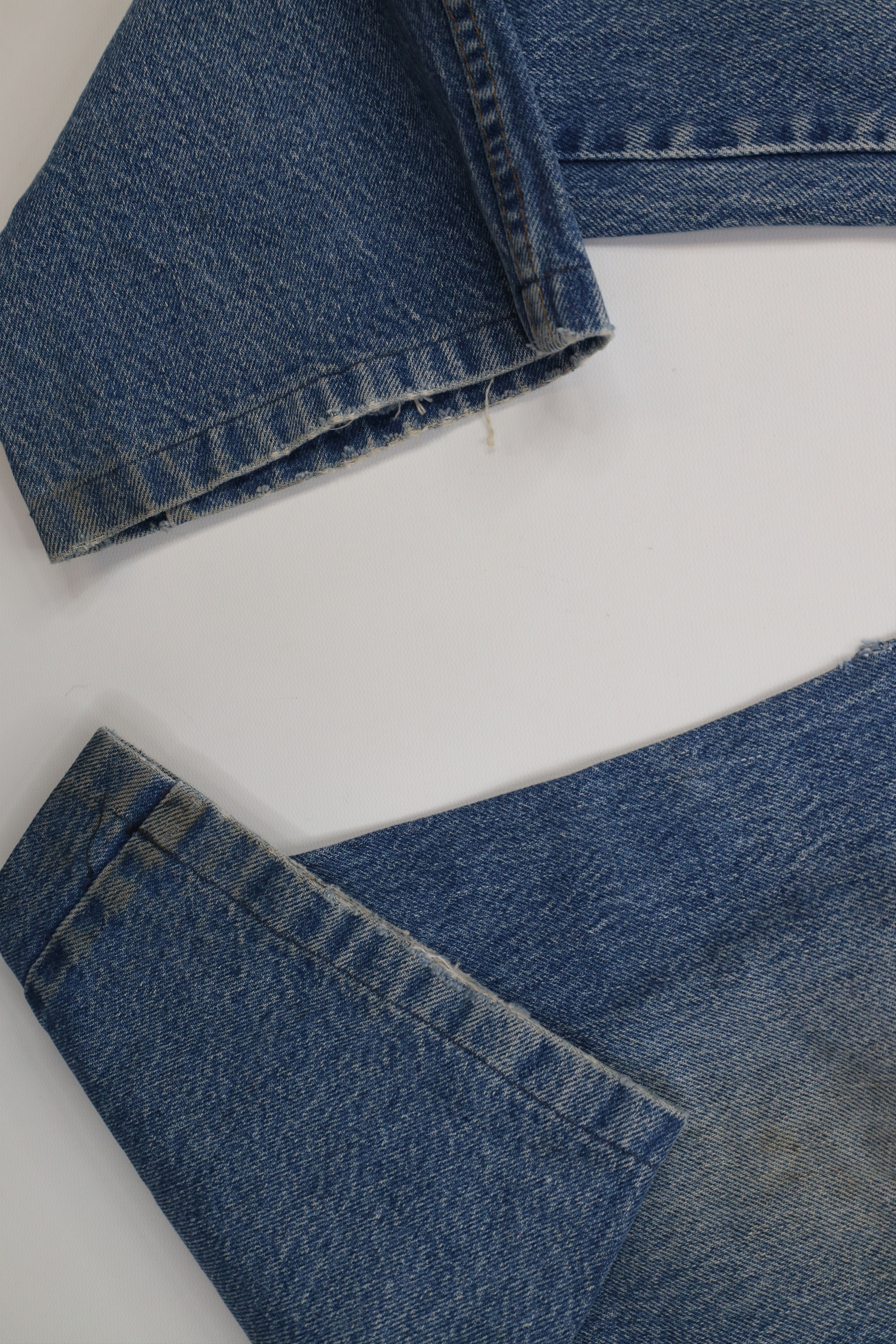 Vintage Vintage 70s Streetwear Wide Leg Denim Jeans Blue Cotton USA Size US 34 / EU 50 - 5 Thumbnail