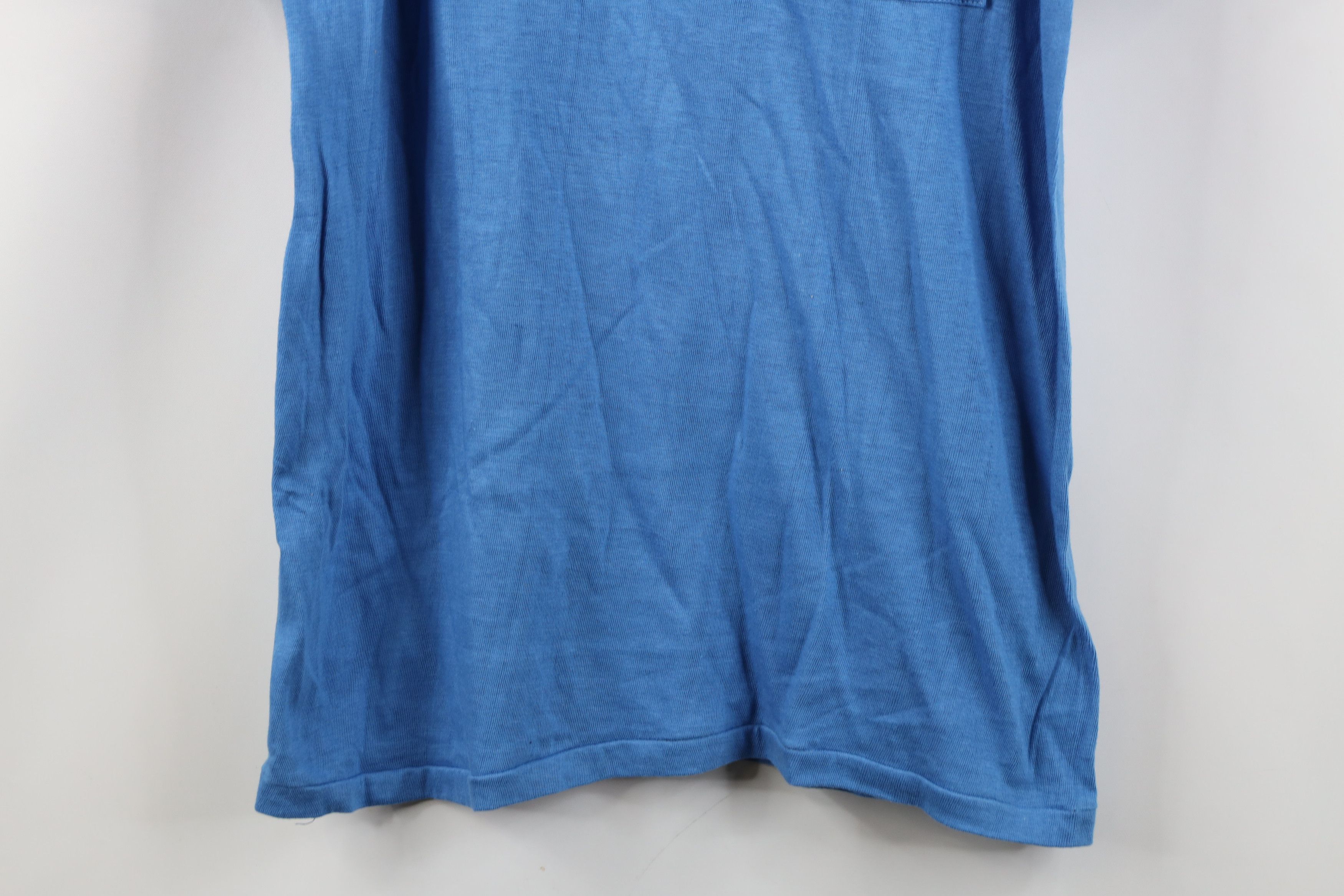 Vintage Vintage 90s Streetwear Short Sleeve Ringer T-Shirt Blue Size US L / EU 52-54 / 3 - 3 Thumbnail