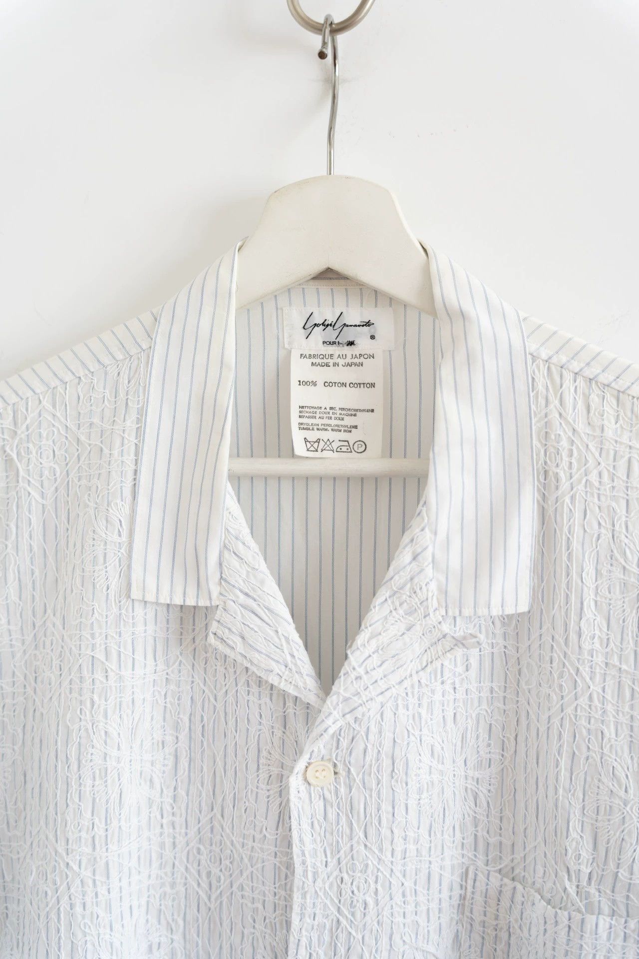 Yohji Yamamoto Yohji Yamamoto 85SS Tuareg Emb Cuban Cotton Shirt One Size Size US M / EU 48-50 / 2 - 4 Thumbnail