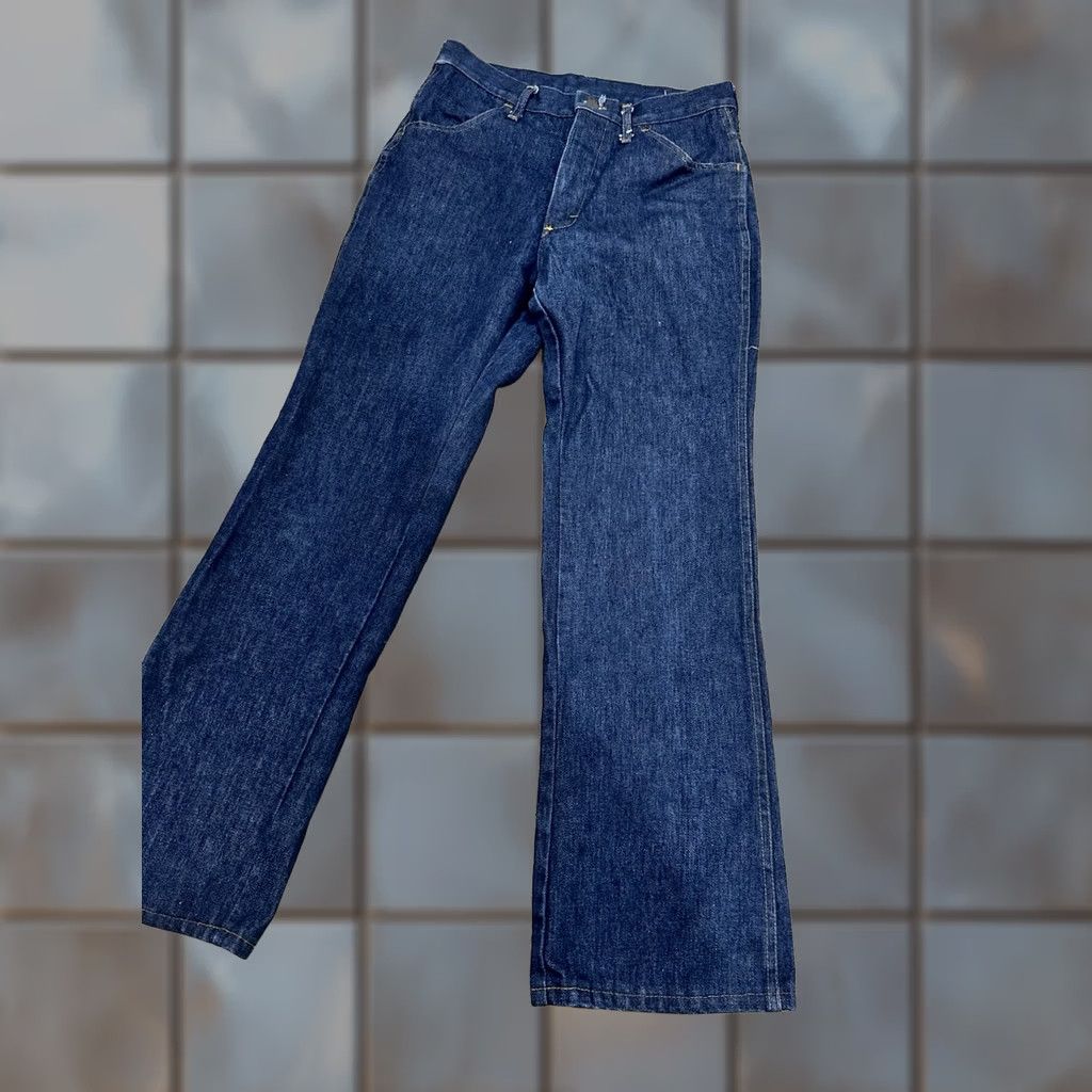 Vintage VINTAGE Jeans Men Bootcut 30x30 USA 80s 90s Denim Blue Cotton Blend Zipper Logo Pocket" Size US 30 / EU 46 - 1 Thumbnail