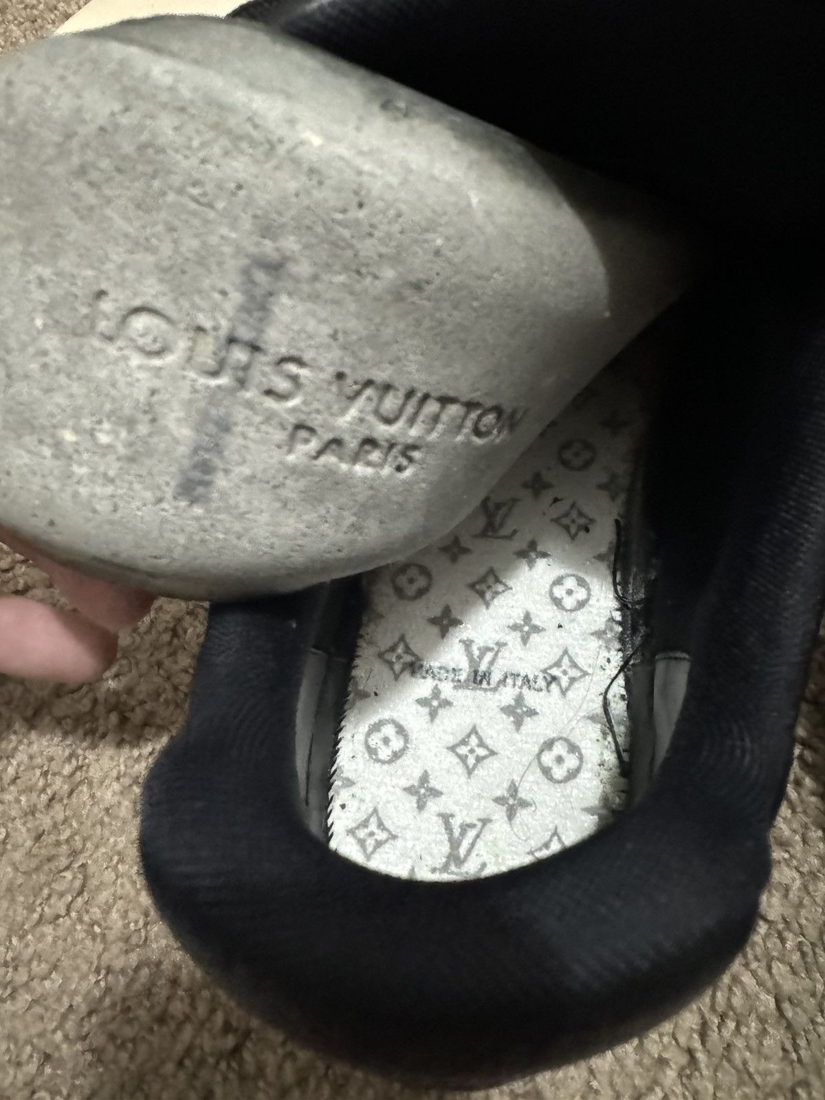 Louis Vuitton Louis Vuitton x Yayoi Kusama Trainer Black Print Size US 9 / EU 42 - 7 Thumbnail