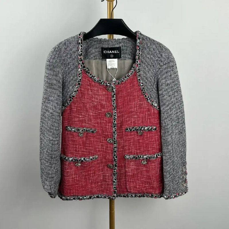 Chanel Chanel Color-Block Tweed Women's Jacket 0089 Size M / US 6-8 / IT 42-44 - 1 Thumbnail