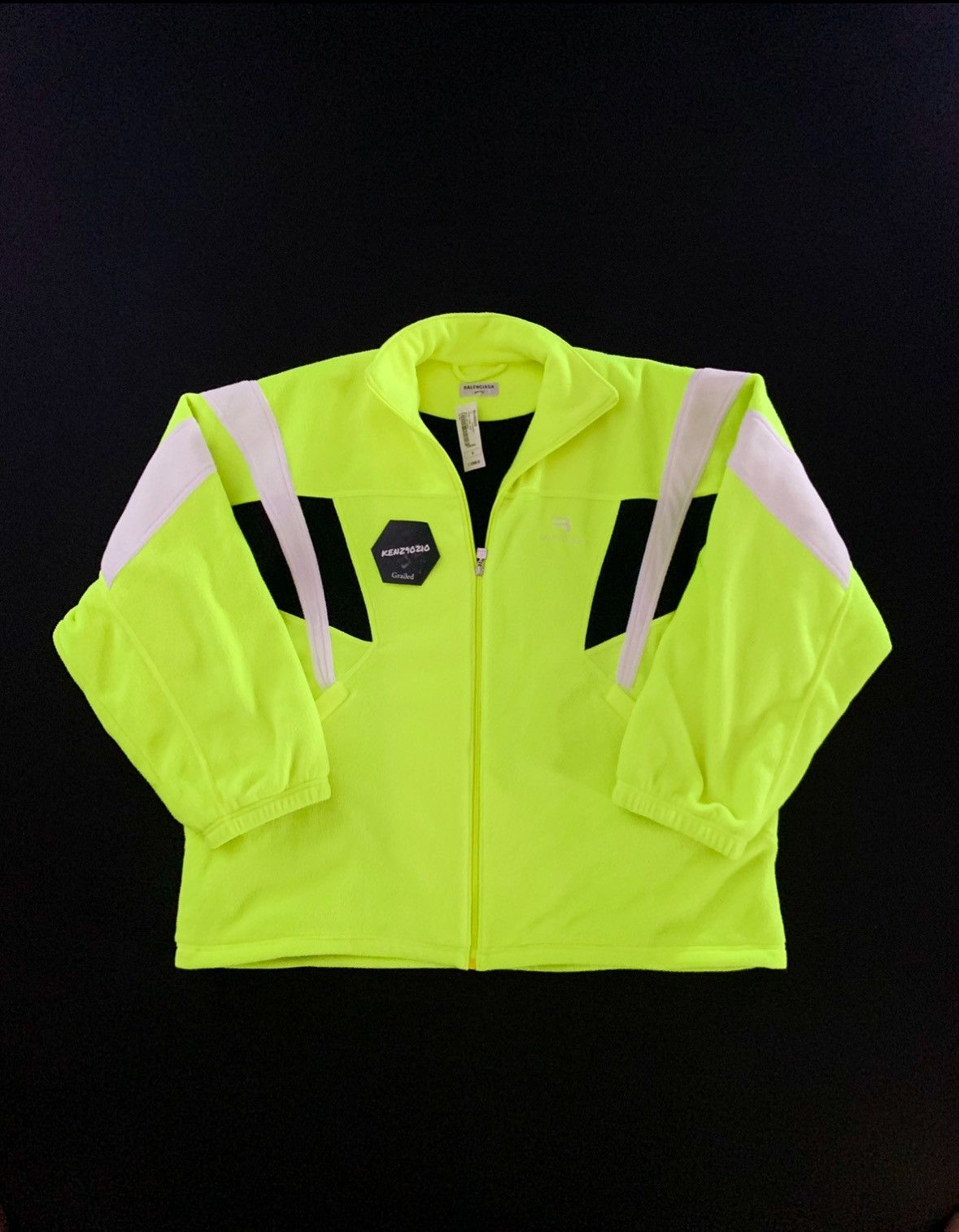 Balenciaga Tracksuit Jacket Neon Yellow
