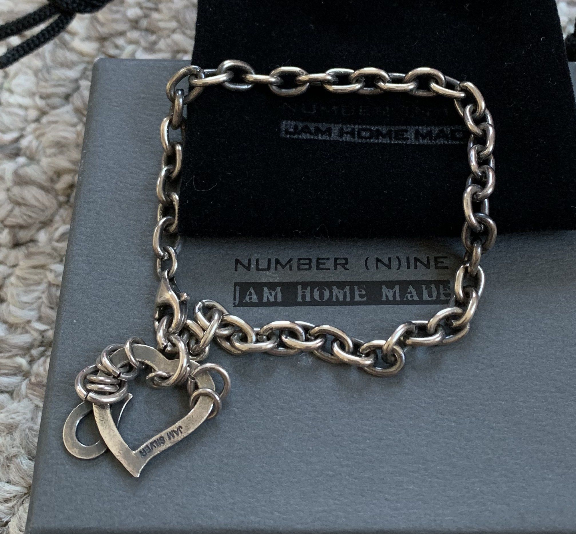 Jam Home Made × Number (N)ine FW03 Number (N)ine Crying Heart Sterling Silver Bracelet Size ONE SIZE - 3 Thumbnail