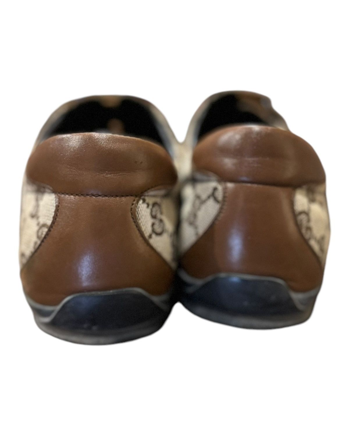 Gucci Gucci Vintage Velcro Monogram Canvas and Leather Shoes Size US 10 / EU 43 - 5 Thumbnail