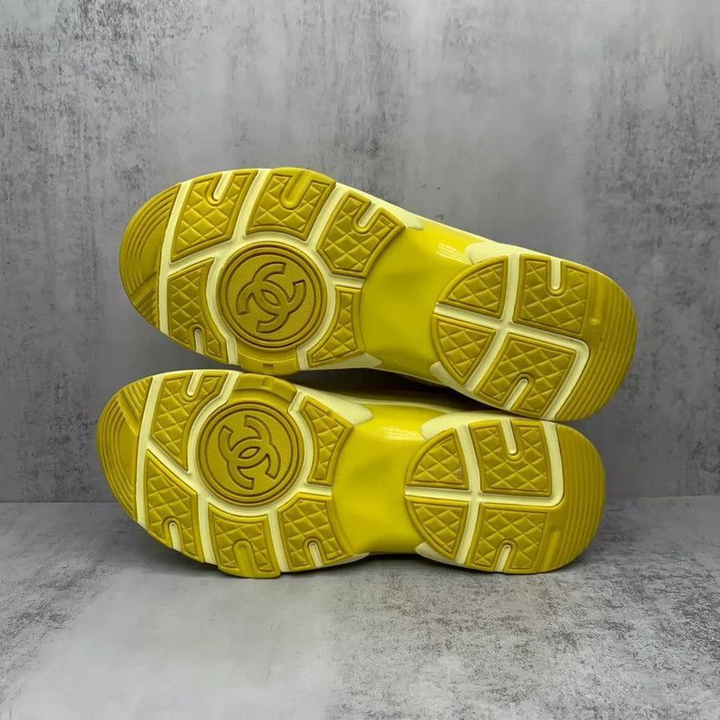 Chanel Chanel Yellow Suede Sneakers Size 36 -2505 Size US 6 / IT 36 - 7 Thumbnail
