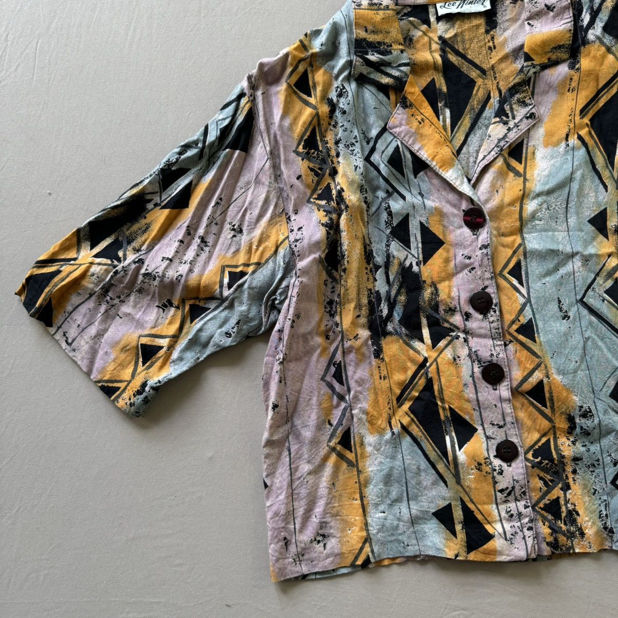 Other Vintage Lee Winter Artisan Resort Collar Shirt Size L / US 10 / IT 46 - 4 Thumbnail