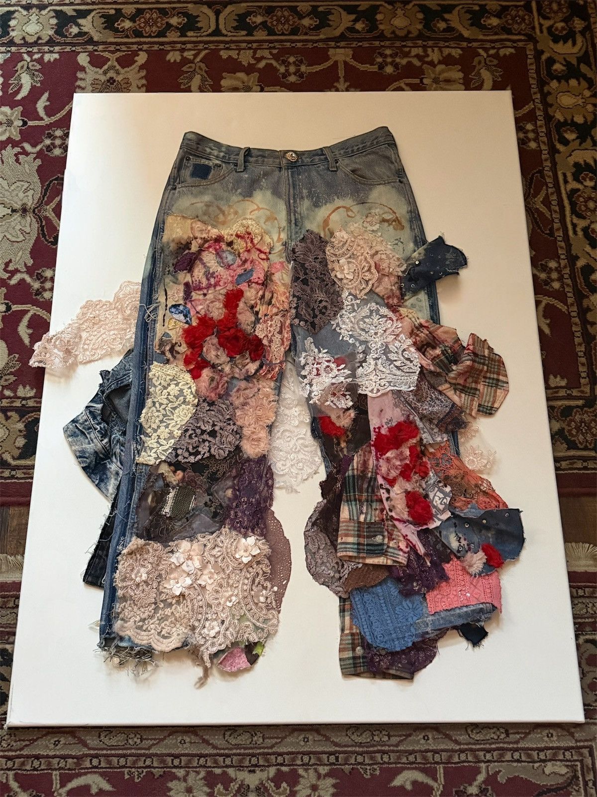 Other Abdelhi Fluorescent Patchwork Jean 001 Size US 34 / EU 50 - 1 Thumbnail