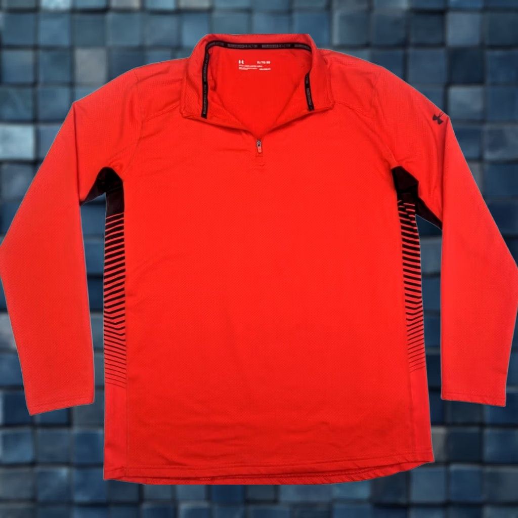 Under Armour Under Armour Cold Gear Reactor 1/4 Zip Pullover Men XL Long Sleeve Orange Shirt Size US XL / EU 56 / 4 - 1 Thumbnail