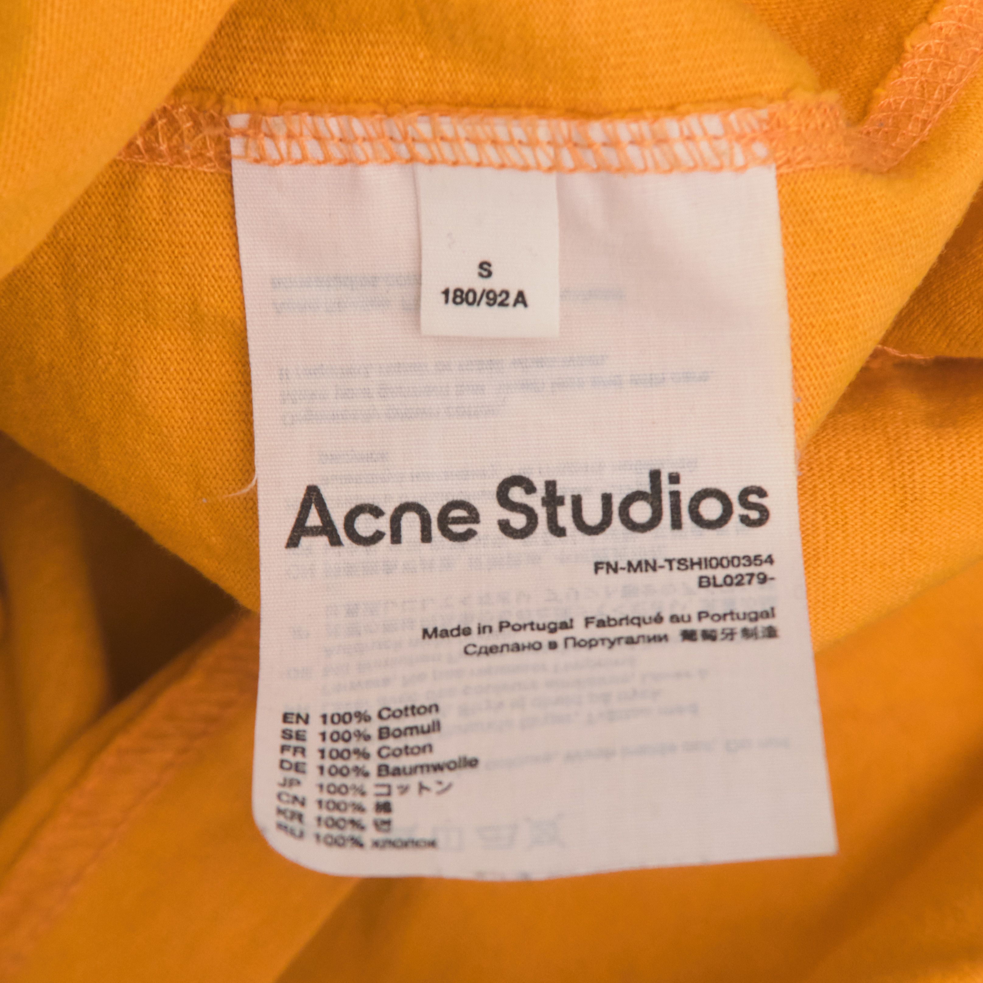 Acne Studios *BNWOT* ACNE STUDIOS Long-sleeve oversized yellow t-shirt Size US L / EU 52-54 / 3 - 3 Thumbnail