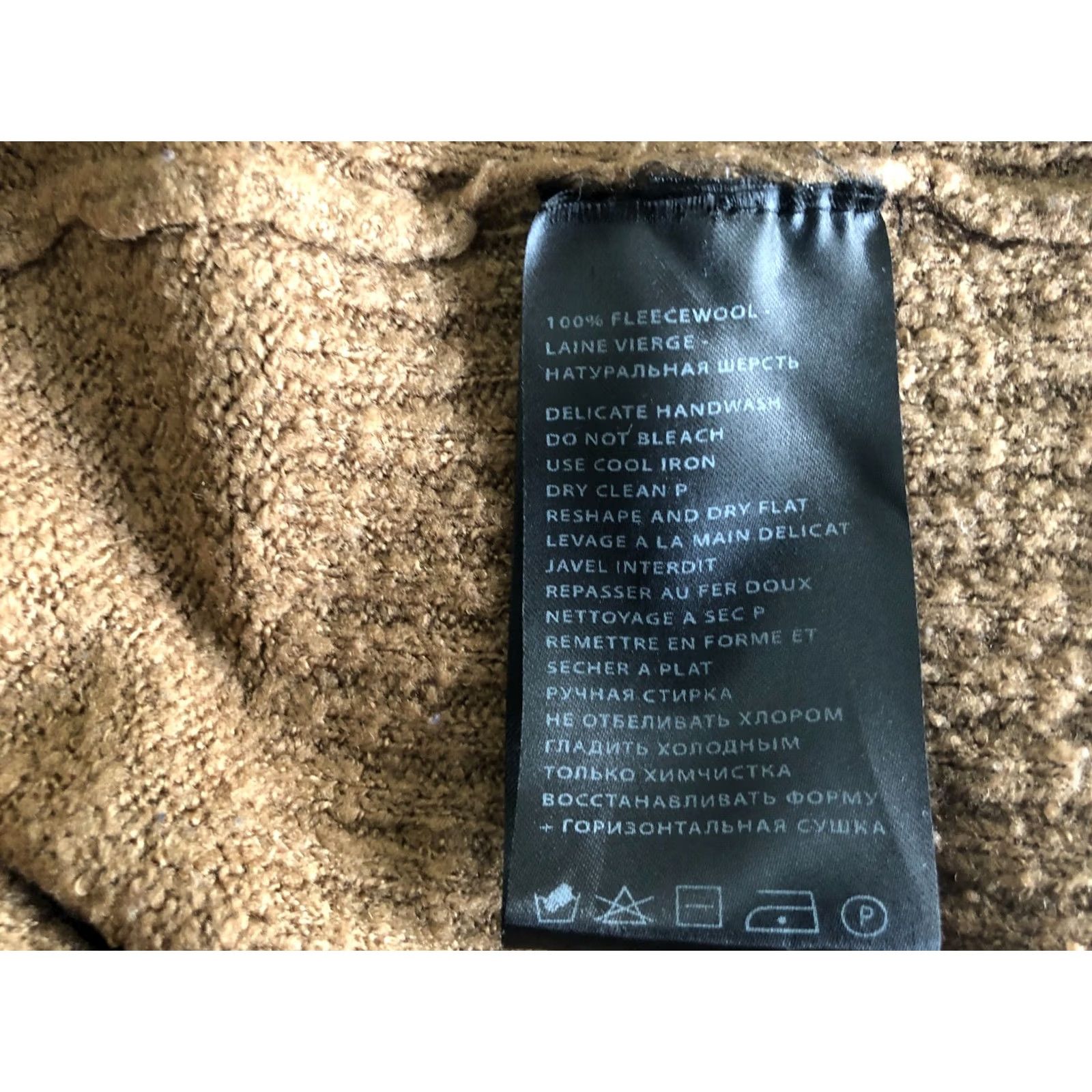 Ann Demeulemeester Ann Demeulemeester Pullover Sweater Women S Brown Knit Fleece Wool Ribbed Neck Cuffs Casual Long Sleeve Roll Neck Vintage No Size S / US 4 / IT 40 - 7 Thumbnail