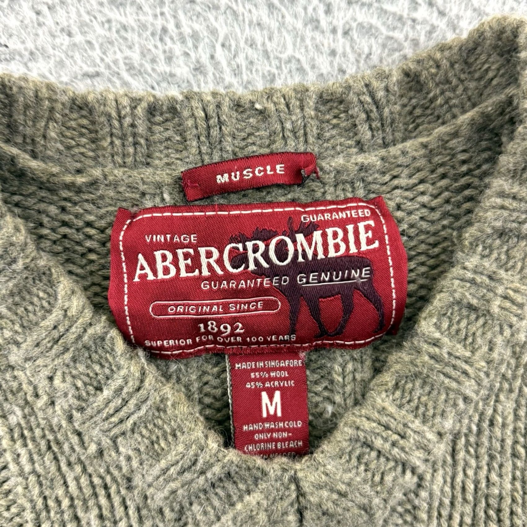 Abercrombie & Fitch VINTAGE Abercrombie & Fitch Sweater Musc le? Wait. Size US M / EU 48-50 / 2 - 6 Thumbnail