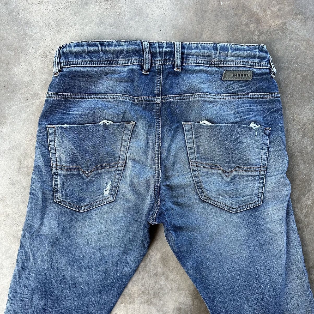 Japanese Brand Vintage Diesel Krooley Sweatpant Denim Distressed Faded Pant Size US 32 / EU 48 - 11 Thumbnail