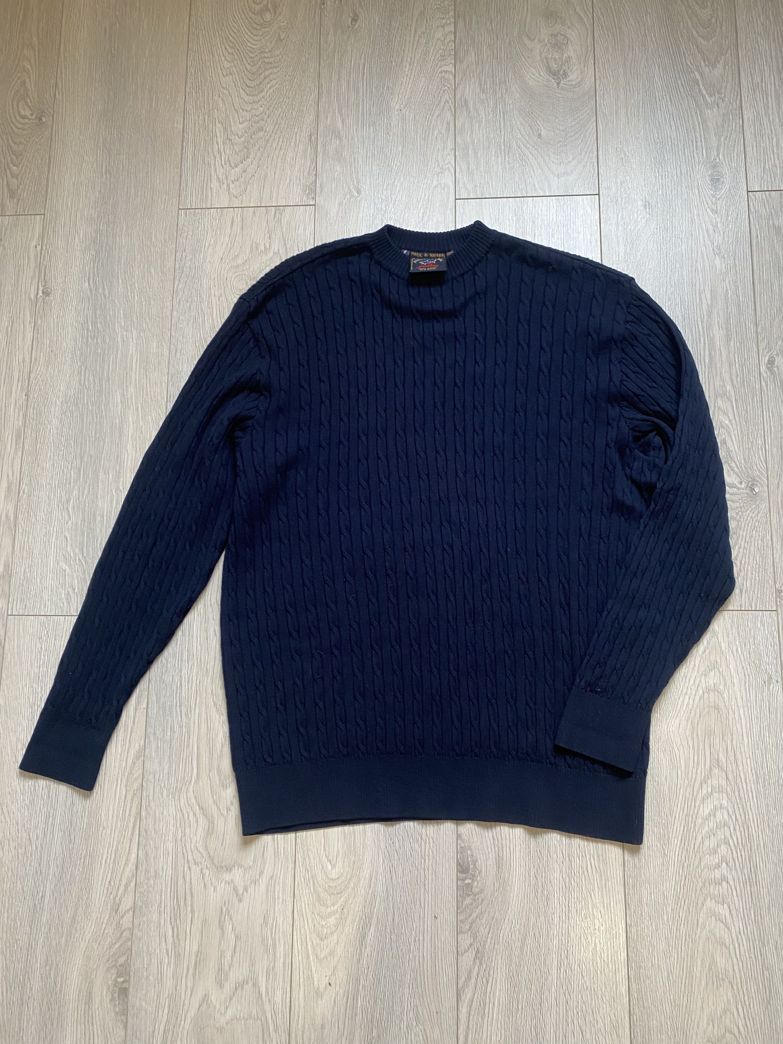 Paul & Shark Paul & Shark Yachting Wool Cable Knit Sweater Size US L / EU 52-54 / 3 - 1 Thumbnail