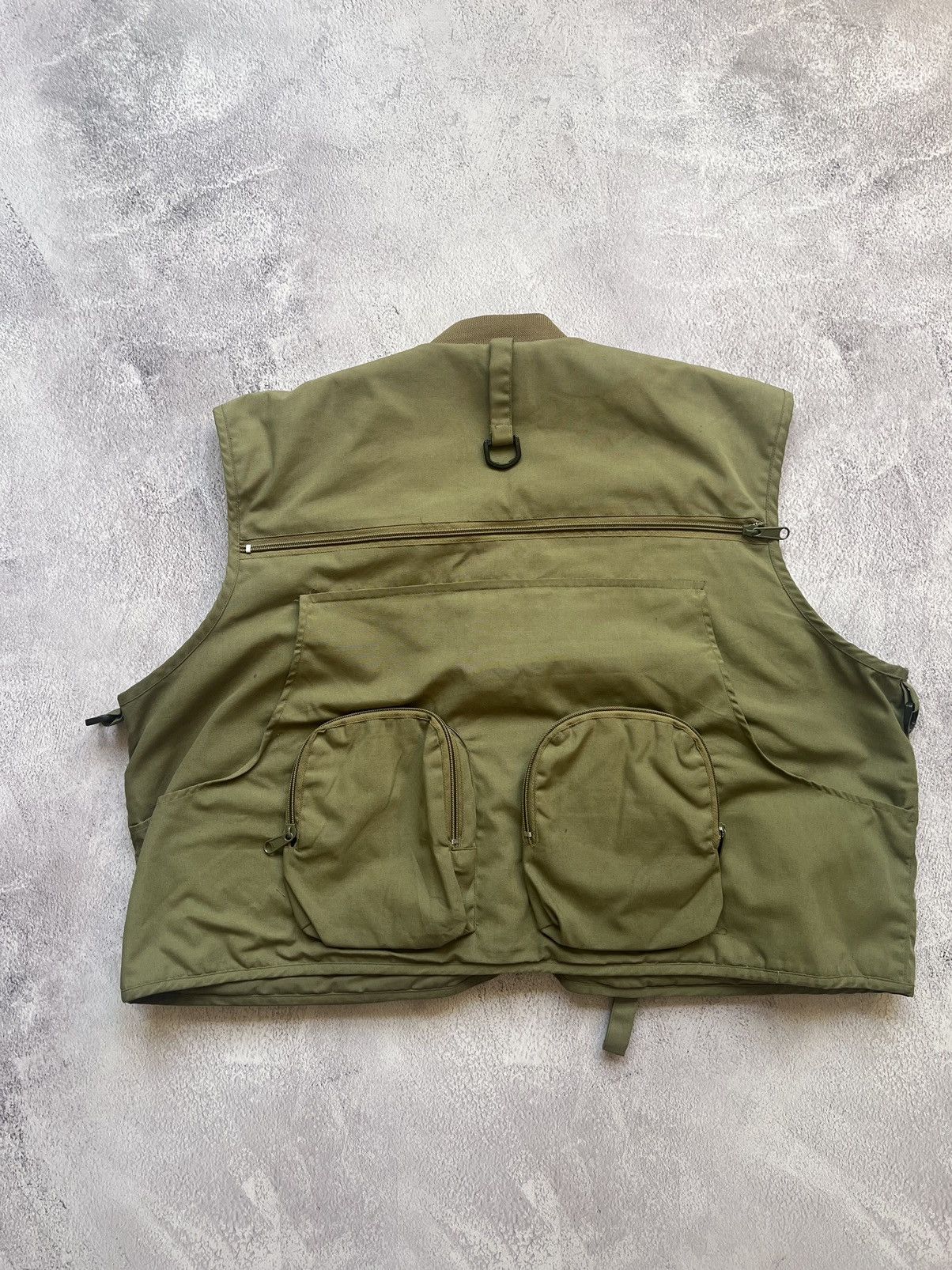 Japanese Brand × Vintage Vintage Khaki Multi Pocket Fly Fishing Vest Size US L / EU 52-54 / 3 - 6 Thumbnail