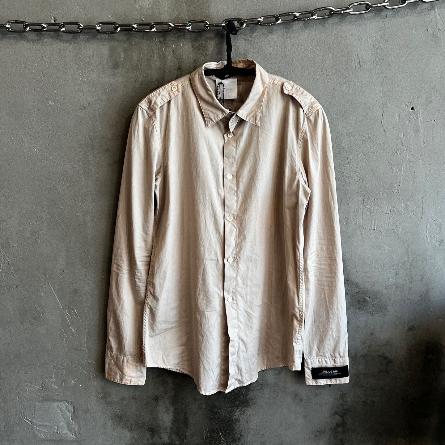 Julius MA JULIUS Stain-Processed Slim Shirt Size US M / EU 48-50 / 2 - 1 Thumbnail