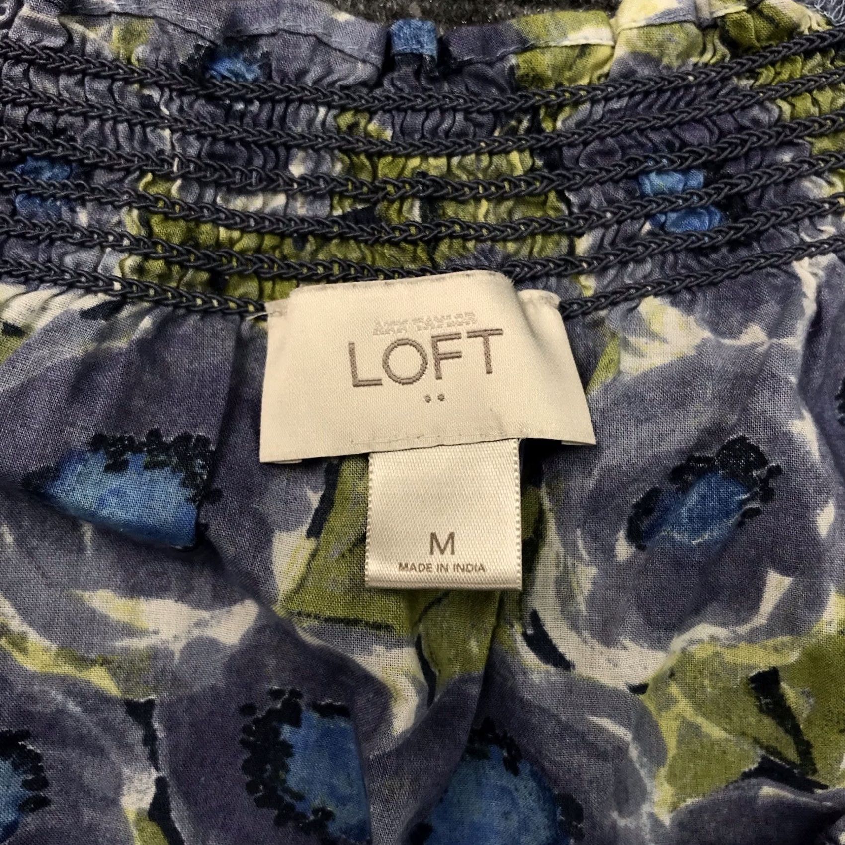 Ann Taylor Ann Taylor Loft Blouse Shirt Women Medium Floral Print Soft Lightweight Short Sleeve Scoop Neck Size M / US 6-8 / IT 42-44 - 2 Thumbnail