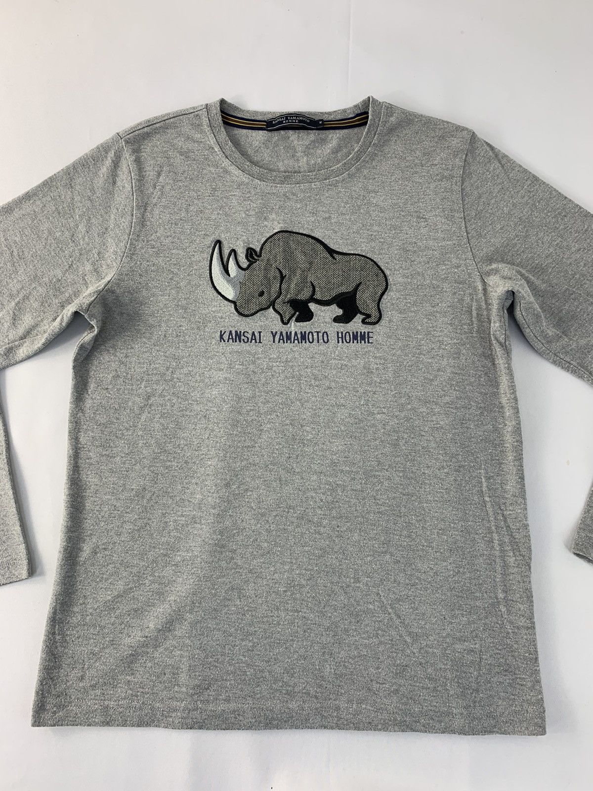 Kansai Yamamoto Kansai Yamamoto Homme Rhino Embroidery Logo Printed Tee Size US S / EU 44-46 / 1 - 2 Thumbnail