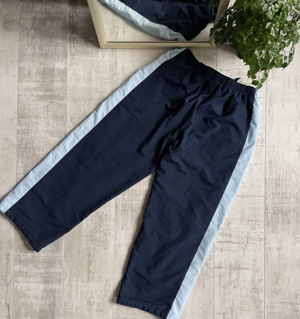 Nike × Vintage Vintage Nike Track Pants Y2K Blue Swoosh Drill Size US 30 / EU 46 - 5 Thumbnail