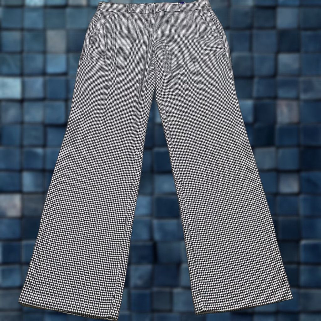 Apt. 9 NWT Apt 9 Womens Pants Black Plaid Houndstooth Torie Straight Mid Rise NWT 성 Size 30" / US 8 / IT 44 - 1 Thumbnail