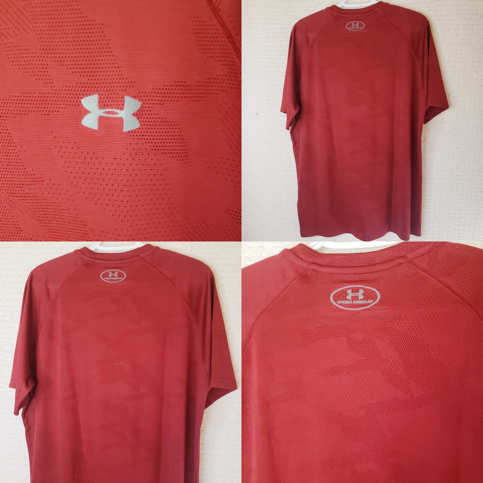 Under Armour Under Armour Heat Gear Loose Fit Anti-Odor Perforated Shirt Mens L Red New Size US L / EU 52-54 / 3 - 8 Thumbnail