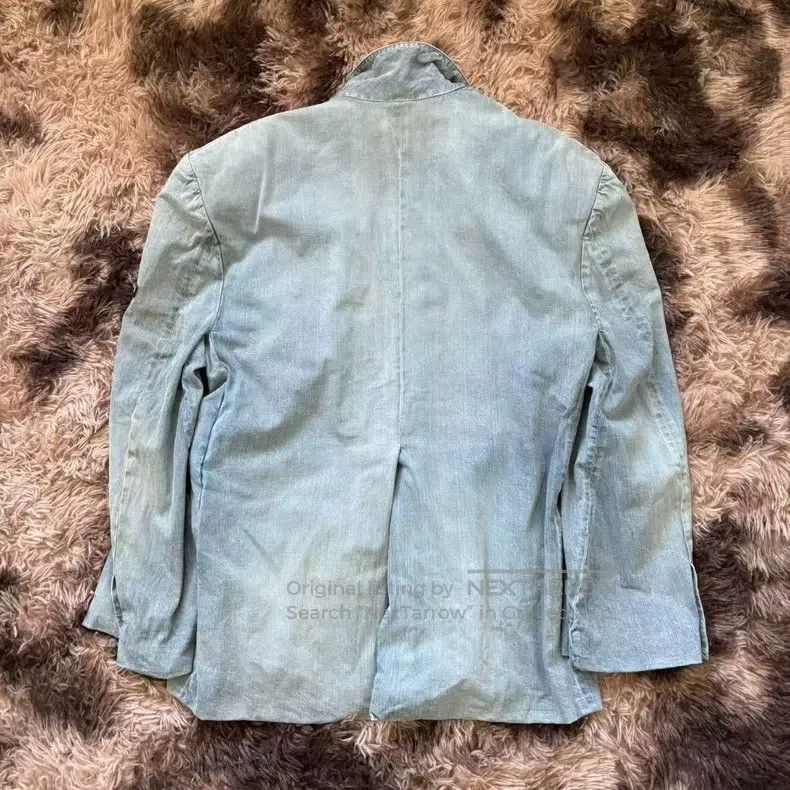Balenciaga Balenciaga Sleeve Badge Mud Dye Distressed Blazer Jacket Size US M / EU 48-50 / 2 - 2 Thumbnail