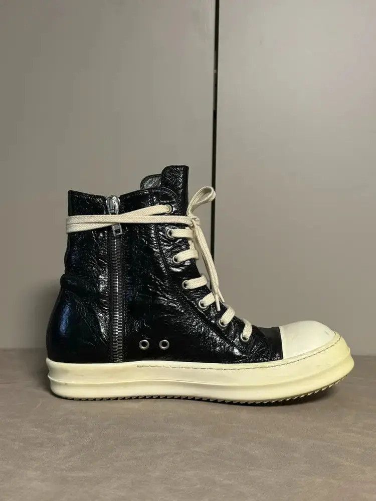Rick Owens Sz 42.5 Rickowens Mainline Leather Hi-top-2505 Size US 9.5 / EU 42-43 - 4 Thumbnail
