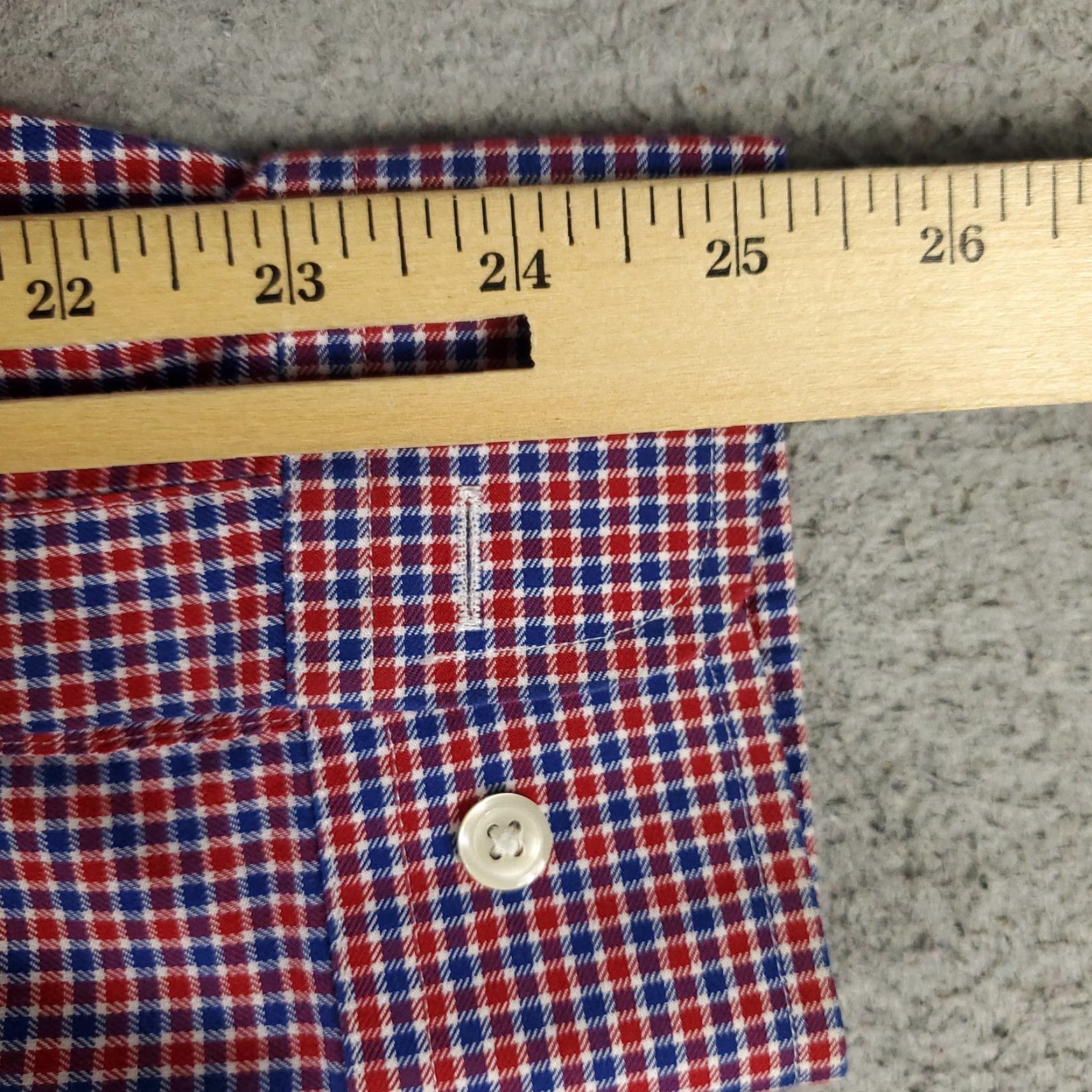 Brooks Brothers Brooks Brothers Button-Up Shirt Mens Large Red Blue Check Long Sleeve Collared Regular Fit Size US L / EU 52-54 / 3 - 7 Thumbnail