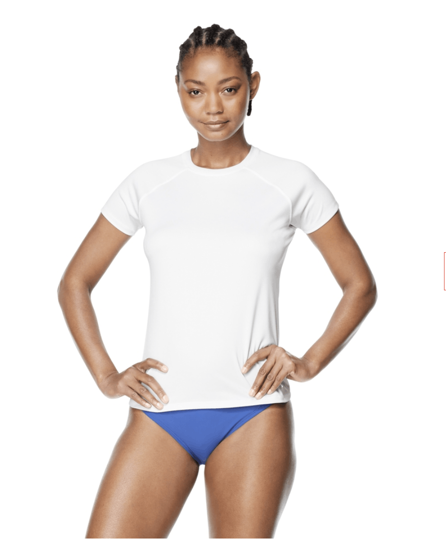 Speedo Speedo Women's Stretch Sport S/S Rashguard Swim Tee Shirt Size M / US 6-8 / IT 42-44 - 1 Thumbnail