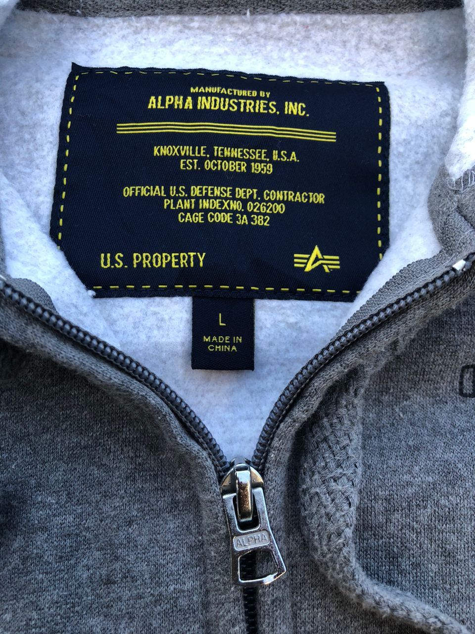 Alpha Industries Alpha Industries Zipper Hoodie Size US L / EU 52-54 / 3 - 3 Thumbnail