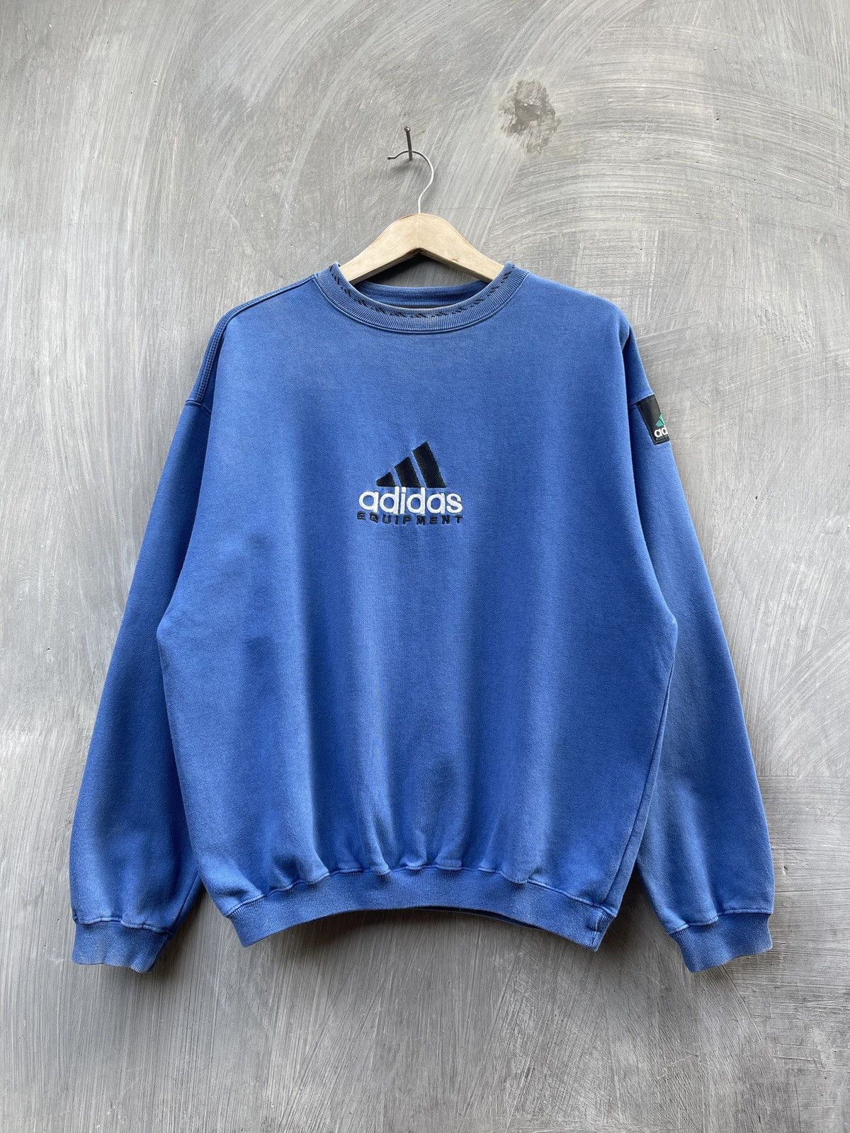 Adidas Adidas Equipment Blue Faded Vintage | Rare Look. Size US S / EU 44-46 / 1 - 2 Thumbnail