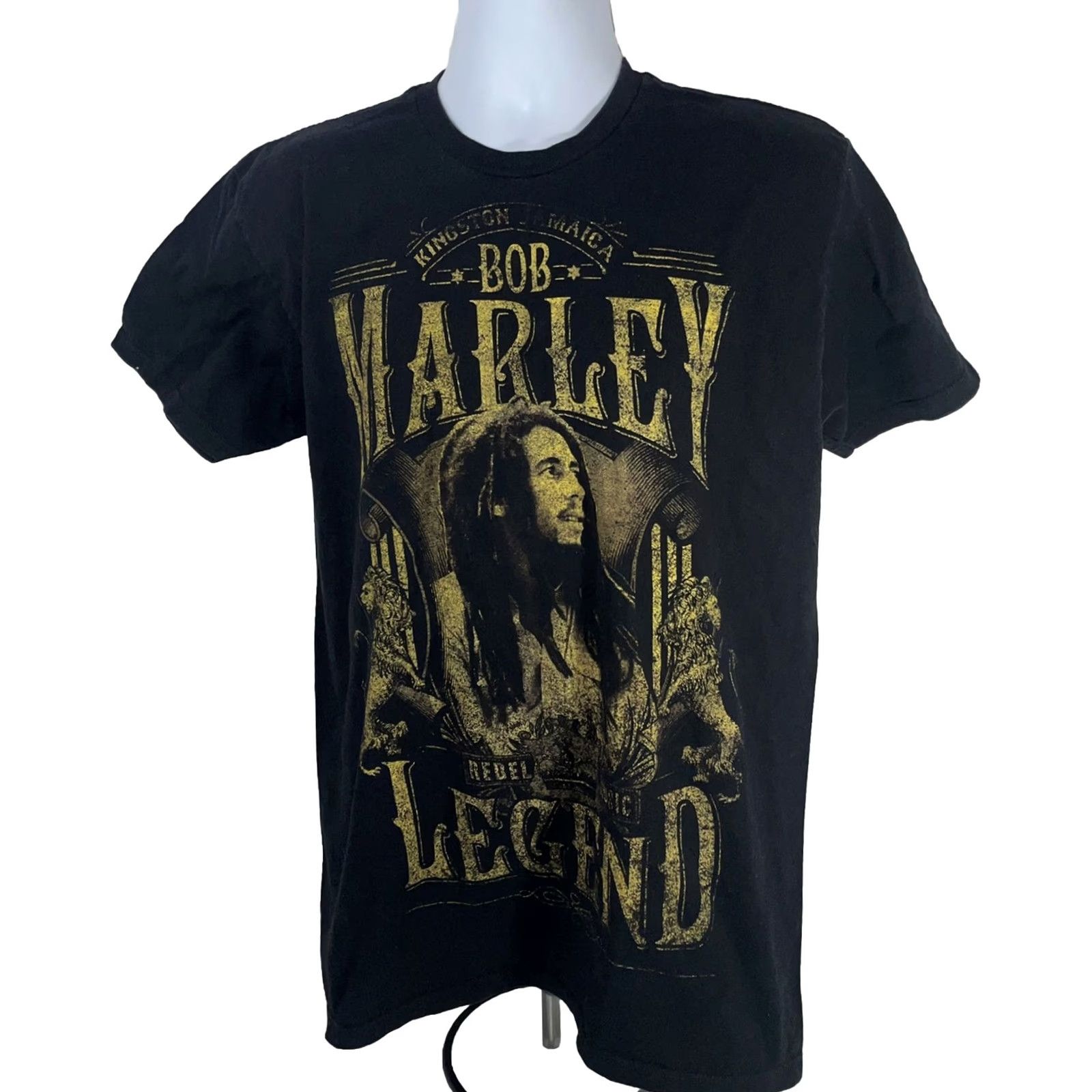 Vintage VINTAGE Bob Marley Shirt Men L Black Zion Rootswear Crew Neck Graphic T-Shirt Mens Music 2017 Mexico Size US L / EU 52-54 / 3 - 2 Thumbnail