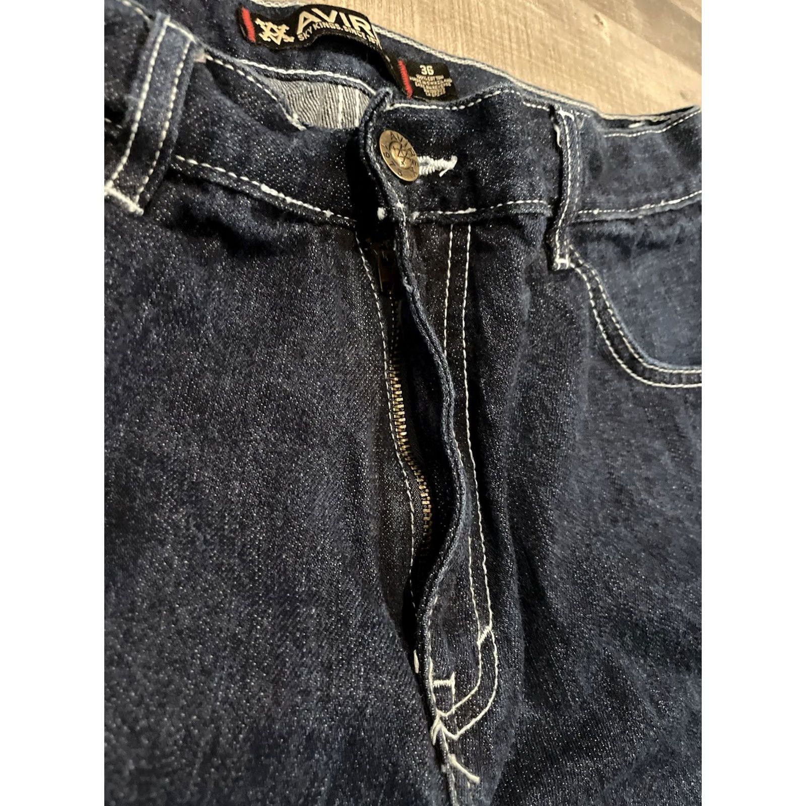 Avirex VINTAGE Avirex Bermuda Shorts Men 36 Denim 12” Inseam Grunge Y2K 90s Embroidered Logo 5-Pocket Relaxed Blue Size US 36 / EU 52 - 5 Thumbnail