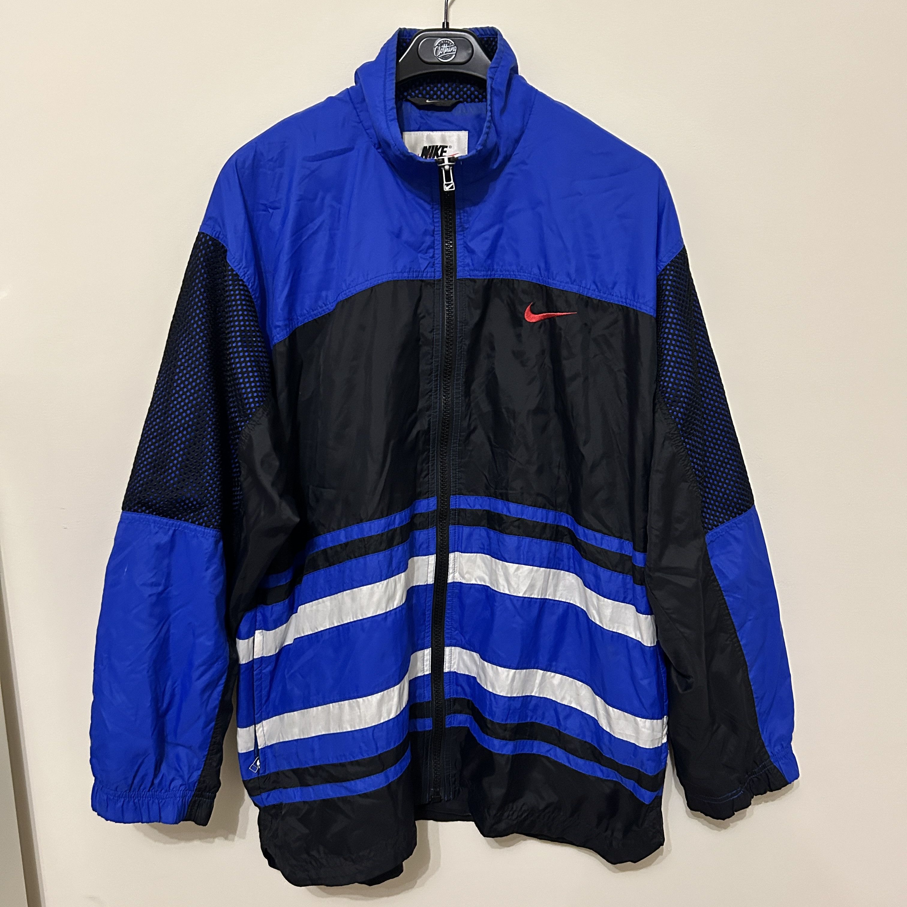 Nike Nike Vintage tracksuit jacket big logo oversize fit 90s Size US L / EU 52-54 / 3 - 1 Thumbnail